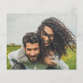 Foto Hochzeitseinladung Retten Datum QR-Code (Rückseite)