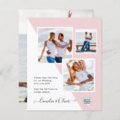 Foto Hochzeitseinladung Retten Datum QR-Code (Vorne/Hinten)