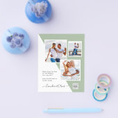 Foto Hochzeitseinladung Retten Datum QR-Code Flyer (Einzeln)