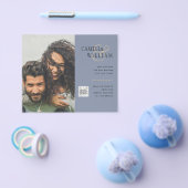 Foto Hochzeitseinladung Retten Datum QR-Code Flyer (Einzeln)