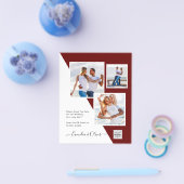 Foto Hochzeitseinladung Retten Datum QR-Code Flyer (Einzeln)