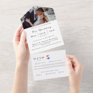 Foto-Hochzeitseinladung-Zwillingsflamme- All In One Einladung