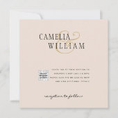 Foto Hochzeitseinladungen Champagnercreme (Vorderseite)