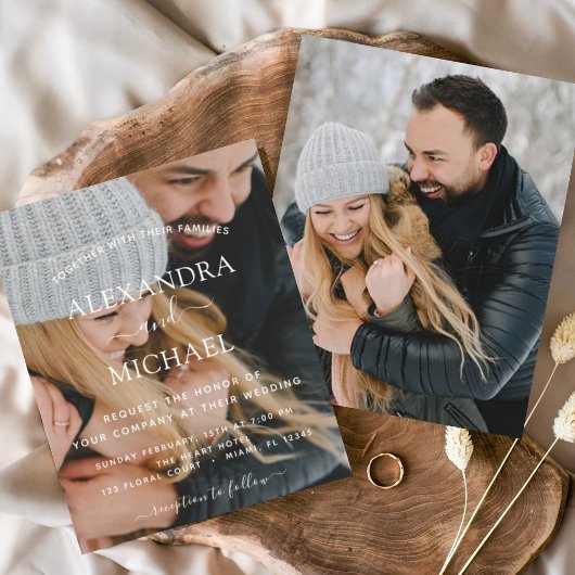 Foto Hochzeitseinladungen Flyer