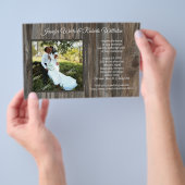 Foto Hochzeitseinladungen - Haushaltspapier Flyer (Handgriff)