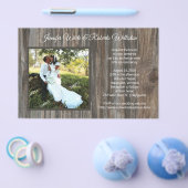 Foto Hochzeitseinladungen - Haushaltspapier Flyer (Einzeln)