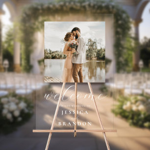 Foto Hochzeitsempfang Acrylschild