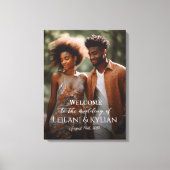 Foto Hochzeitsempfang auf Leinwand (Vorderseite)