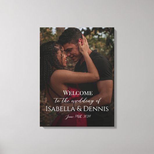 Foto Hochzeitsempfang auf Leinwand (Vorderseite)