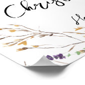 Foto Hochzeitsempfang mit Wildblumen Poster (Ecke)