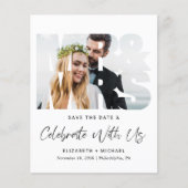 Foto Hochzeitsempfang Save the Date (Vorderseite)