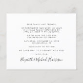 Foto Hochzeitsempfang Save the Date (Rückseite)