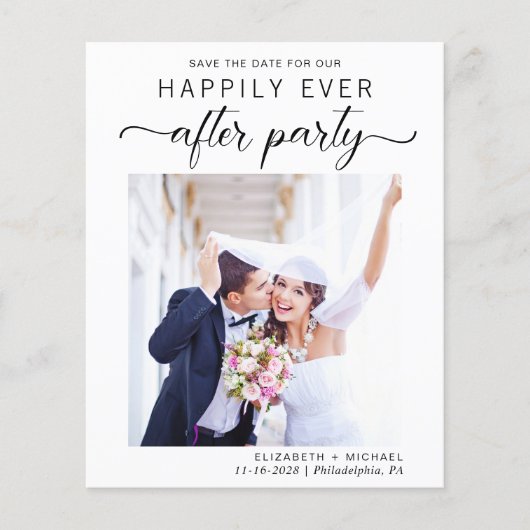 Foto Hochzeitsempfang Save the Date (Vorderseite)