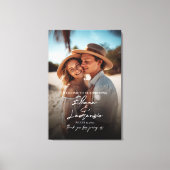 Foto Hochzeitsempfang Zeichen der modernen Kalligr Leinwanddruck (Vorderseite)