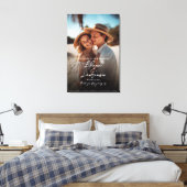 Foto Hochzeitsempfang Zeichen der modernen Kalligr Leinwanddruck (Insitu (Schlafzimmer))
