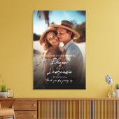 Foto Hochzeitsempfang Zeichen der modernen Kalligr Leinwanddruck (Insitu (Wohnzimmer))