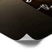 Foto Hochzeitsempfang Zeichen der modernen Kalligr Poster (Ecke)