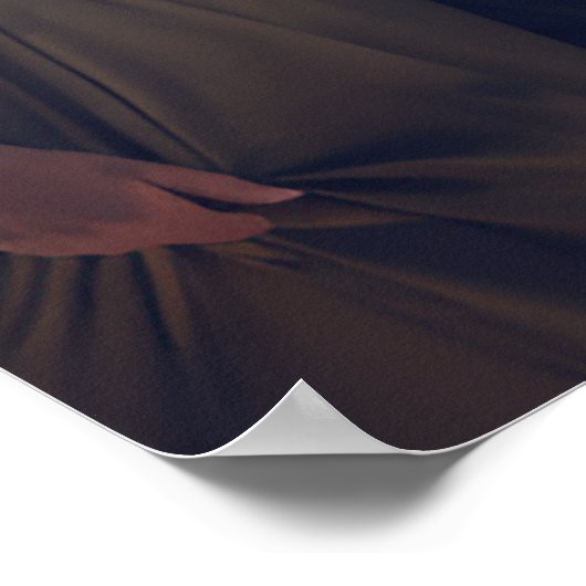 Foto Hochzeitsempfang Zeichen elegante Kalligraphi Poster (Ecke)