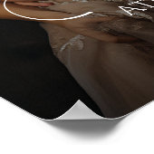 Foto Hochzeitsempfang Zeichen elegante Kalligraphi Poster (Ecke)