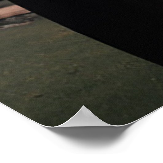 Foto Hochzeitsempfang Zeichen elegantes goldenes D Poster (Ecke)