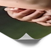 Foto Hochzeitsempfang Zeichen elegantes goldenes D Poster (Ecke)