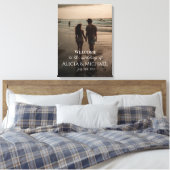 Foto Hochzeitsempfangsschild Leinwanddruck (Insitu (Schlafzimmer))