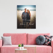 Foto Hochzeitsempfangsschild Leinwanddruck (Insitu (Wohnzimmer))