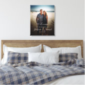 Foto Hochzeitsempfangsschild Leinwanddruck (Insitu (Schlafzimmer))