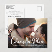 Foto Hochzeitseröffnungswechsel Ankündigungspostkarte (Vorne/Hinten)
