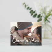 Foto Hochzeitseröffnungswechsel Ankündigungspostkarte (Stehend Vorderseite)