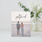 Foto Hochzeitseröffnungswechsel Postkarte (Stehend Vorderseite)