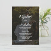 Foto-Hochzeitsfeier Einladung (Stehend Vorderseite)