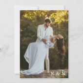 Foto-Hochzeitsfeier Einladung (Rückseite)