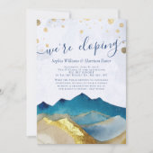 Foto Hochzeitsfeier für Wasserfarben Einladung (Vorderseite)