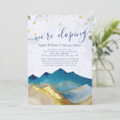 Foto Hochzeitsfeier für Wasserfarben Einladung (Stehend Vorderseite)