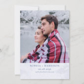 Foto Hochzeitsfeier für Wasserfarben Einladung (Rückseite)