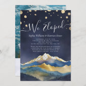 Foto Hochzeitsfeier für Wasserfarben Einladung (Vorne/Hinten)