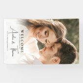 Foto Hochzeitsfeier Willkommen Banner (Horizontal)