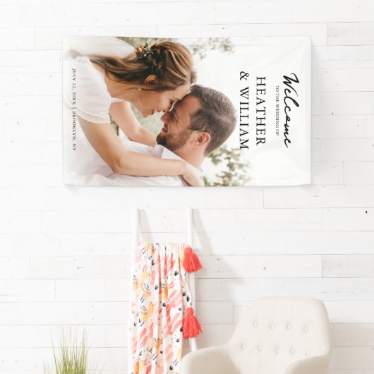 Foto Hochzeitsfeier Willkommen Banner (Insitu)