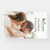 Foto Hochzeitsfeier Willkommen Banner (Horizontal)