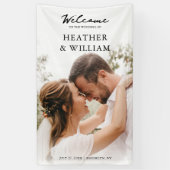 Foto Hochzeitsfeier Willkommen Banner (Vertikal)