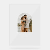 Foto Hochzeitsgast-Unterschriften-Nachrichtentafel Acrylschild (Vorderseite)