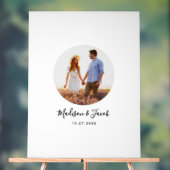 Foto Hochzeitsgästebuch Unterschrift Acrylschild (Neutral)