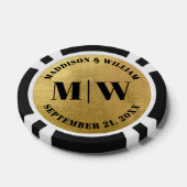 Foto-Hochzeitsgunst Gold Pokerchips (Einzeln)