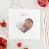 Foto Hochzeitsnapkins individuell gestalten Serviette (Beispiel)