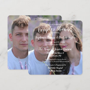 Foto-Hochzeitspaare-Junggesellinnenabschied Einladung