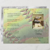 Foto-Hochzeitsprogramm für Softball Sports (Vorne/Hinten)