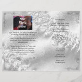 Foto-Hochzeitsprogramm für Softball Sports (Rückseite)