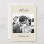 Foto Hochzeitsromantik Einladung (Rückseite)