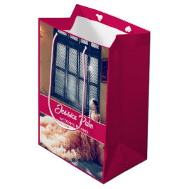 Foto Hochzeitsrosa Mittlere Geschenktüte